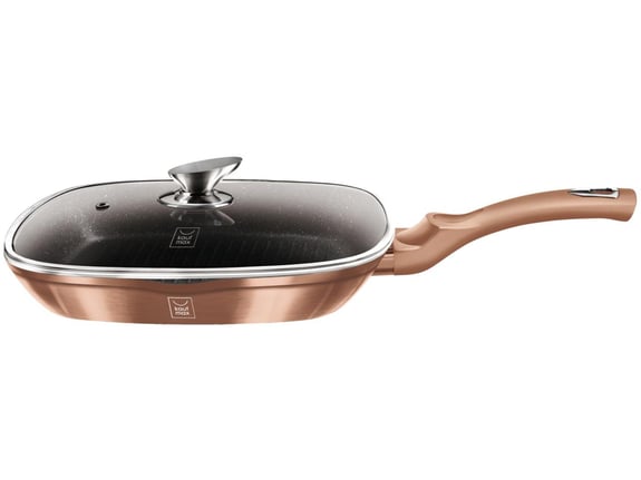 Kaufmax Grill tiganj sa poklopcem 28cm rose gold metalic collection km-0053