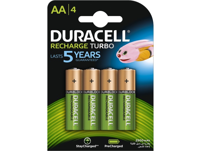 Duracell Punjive baterije AA Turbo 2500 4kom