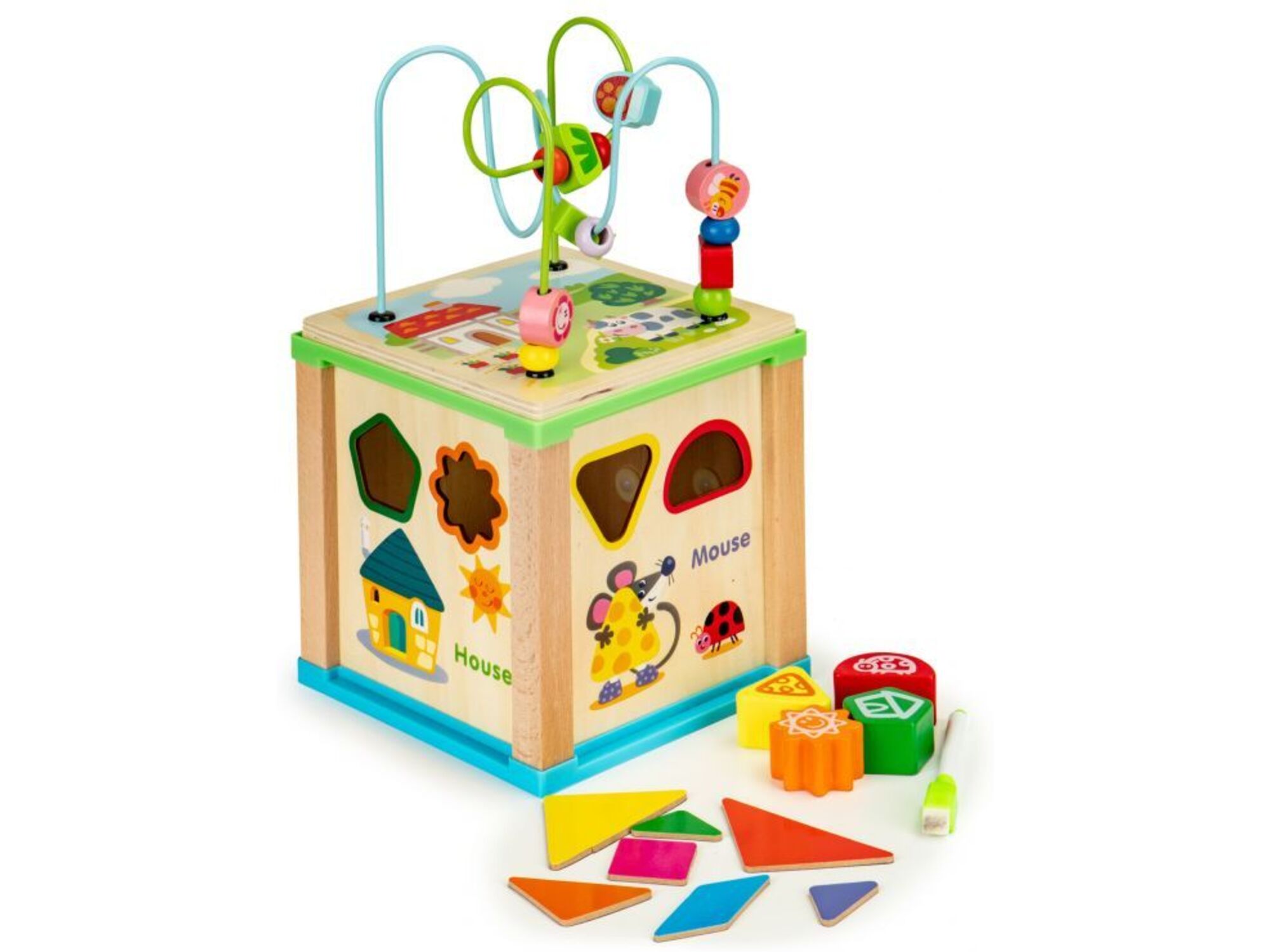 Eco Toys Drvena edukativna kocka HM015470