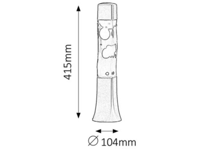 Rabalux Lava lampa E14 25W Marshal