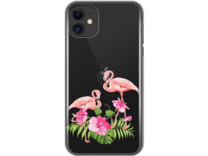 Telempire Torbica za mobilni telefon Silikonska Print Skin za iPhone 11 6.1 Flamingo