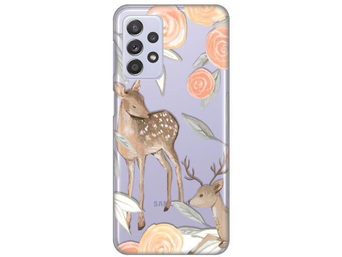 Telempire Torbica za mobilni telefon Silikonska Print Skin za Samsung A336B Galaxy A33 5G Flower Deer