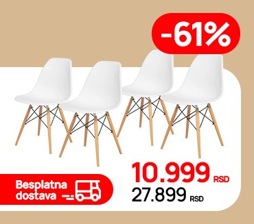 Trpezarijska stolica set 4 komada Milano na shoppster