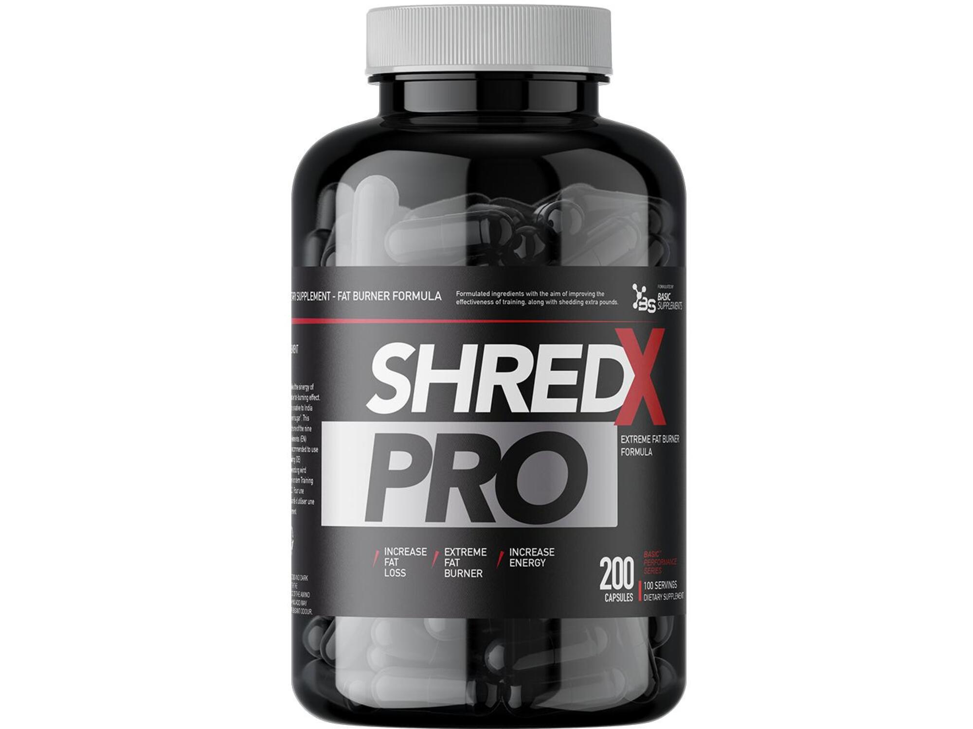 Basic Supplements Sagorevač masti ShredX PRO 200 kapsula