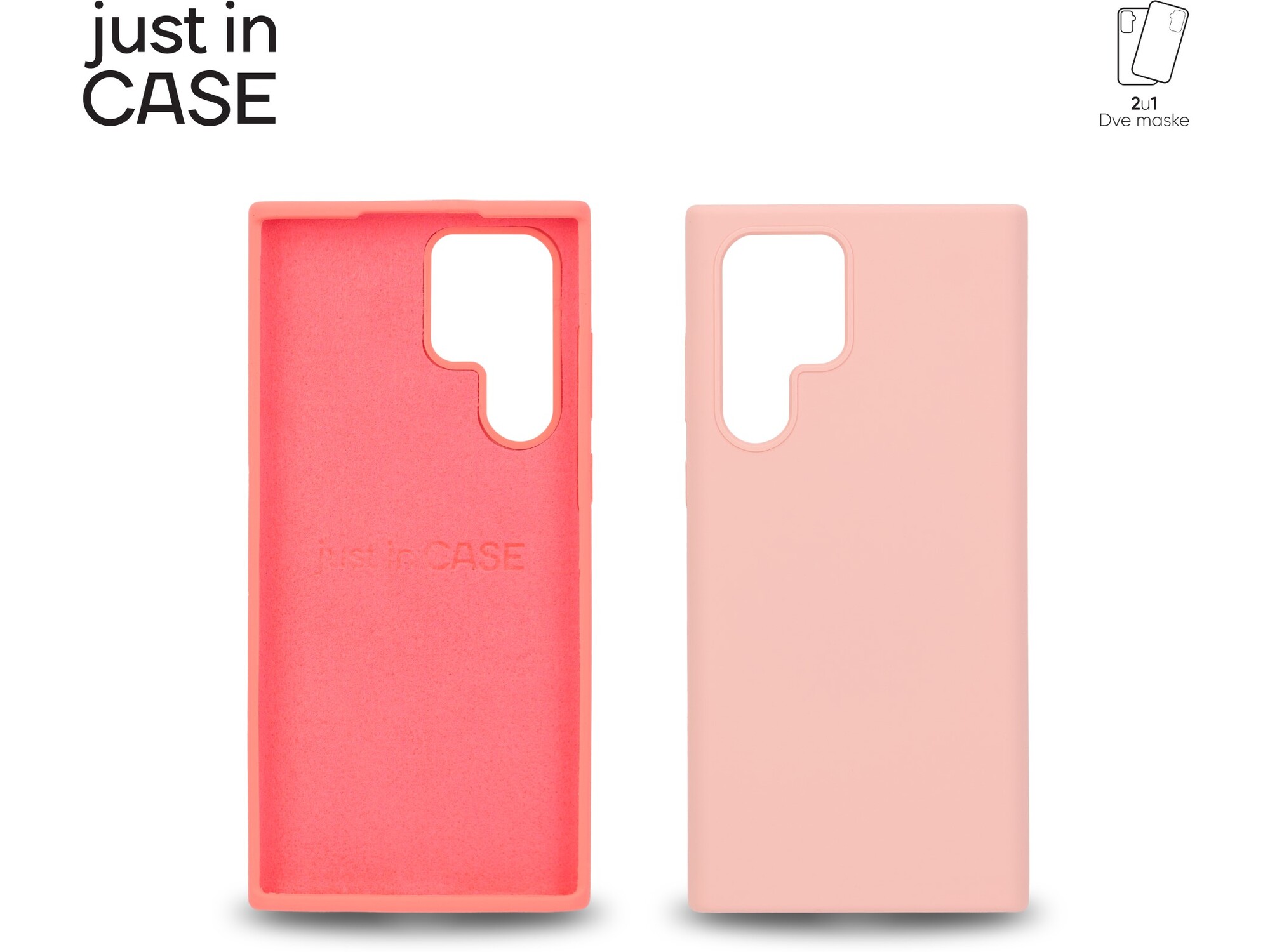 Extra case MIX PLUS paket pink za S22 ultra 2u1