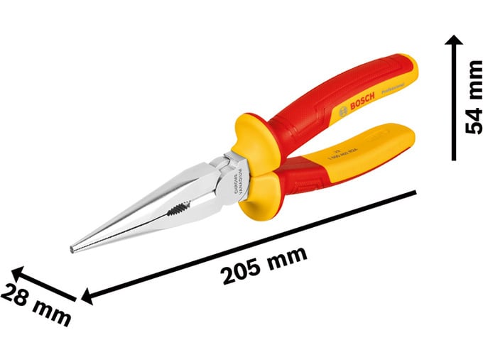Bosch Špicasta klešta ravna VDE 200mm 1600A02NE3