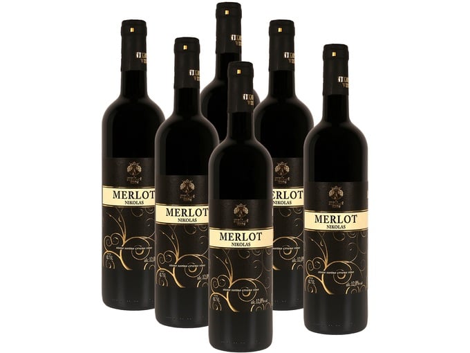 Nikolas Wines Merlot 0.75l x 6kom