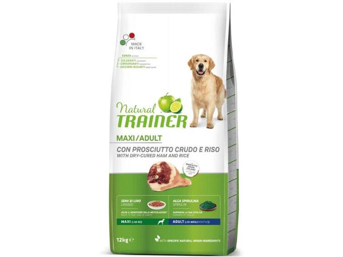 Trainer Natural Maxi Adult Prosciutto Crudo E Riso 12kg