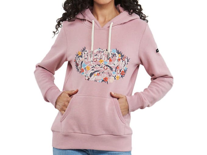 Superdry Ženski duks vintage Floral scripted hood 8 W2011694A-MKE