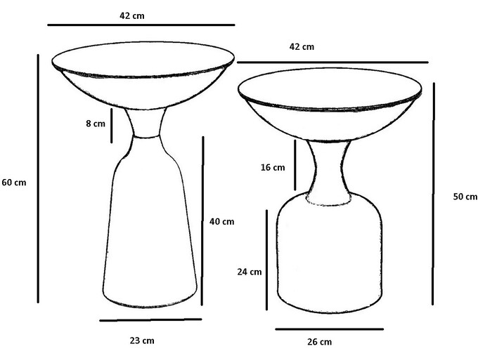 Hanah Home Pomoćni stočić 1006-3