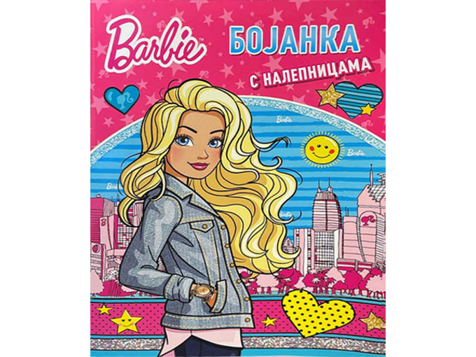 Barbie - bojanka sa nalepnicama